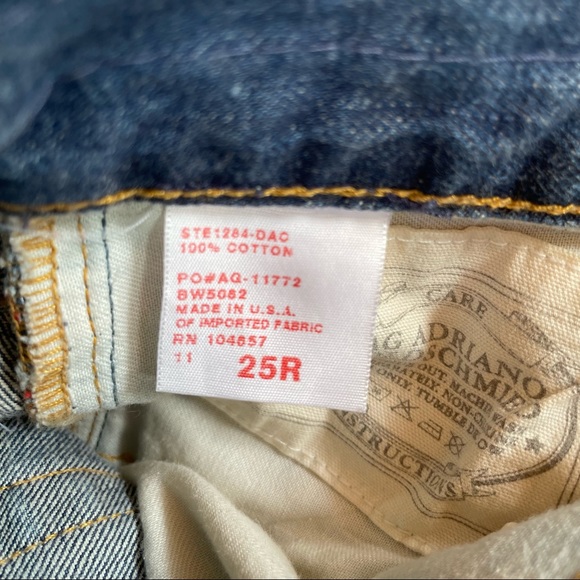 AG Selvedge Japanese Denim Heavily Distressed Jeans with Pure S925 Rivet - Picture 6 of 13